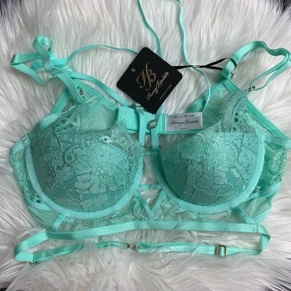 NWT Honey Birdette Vanessa Mint Bra - Picture 8 of 16